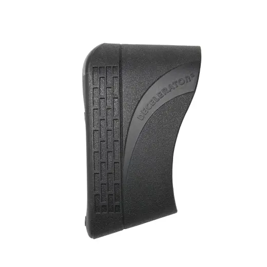 Nasouvací botka na pažbu z moderního materiálu Decelerator s patentovanou vložkou Pachamayr Speed-Mount pro co nejvyšší kontrolu zpětného rázu. Rozměry (š x v): 3,8-4,1 x 12,1-12,4 cm.